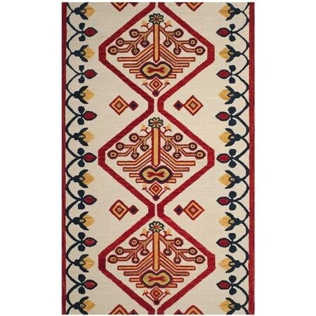 Safavieh 4 x 6 ft. Aspen Hand Tufted Small Rectangle Area Rug, Ivory and Multi APN703A-4